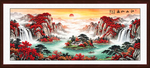 聚宝盆风水画