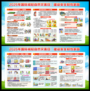 国际减灾日海报