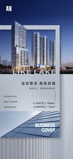 湖景地产宣传海报