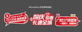 周年庆手举牌