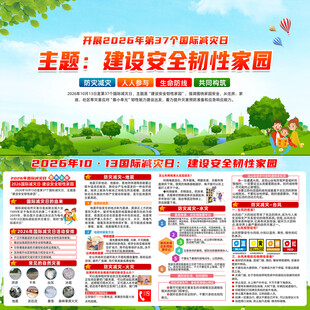 国际减灾日宣传栏