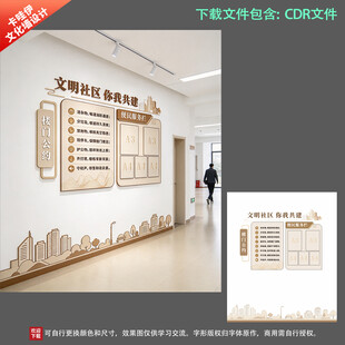文明社区楼门公约文化墙