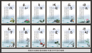校园传统美德宣传挂图