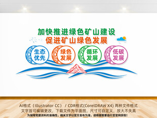 促进矿业绿色发展文化墙