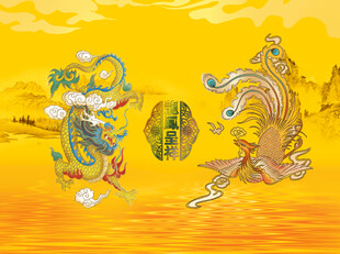 仙鹤 风景画