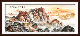 五岳独尊泰山日出