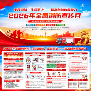 2026年全国消防月展板