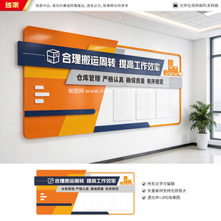 仓库管理文化墙