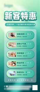 美容院新客特惠活动海报易拉宝