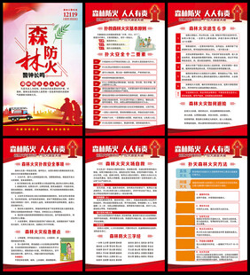 预防森林火灾海报