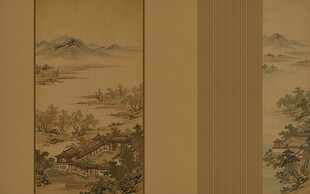 宋氏美学古风山水形象墙