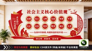社会主义核心价值观文化墙