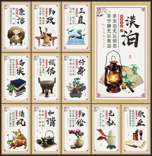 廉洁文化展板