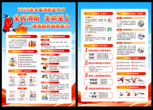 2026消防宣传月宣传单