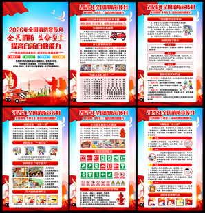 2026年消防月海报