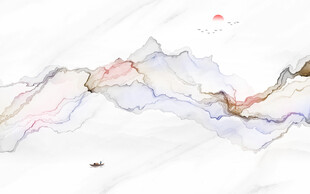 水墨画软膜天花