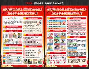 消防月宣传单