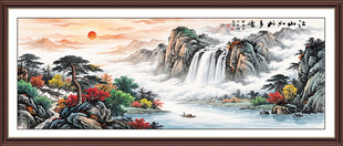 中堂山水风景装饰画